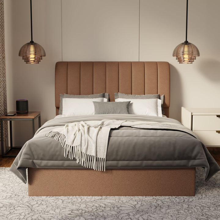 Kuro Fabric Drawer Bed Frame (Water Repellent & Pet friendly) by Somnuz