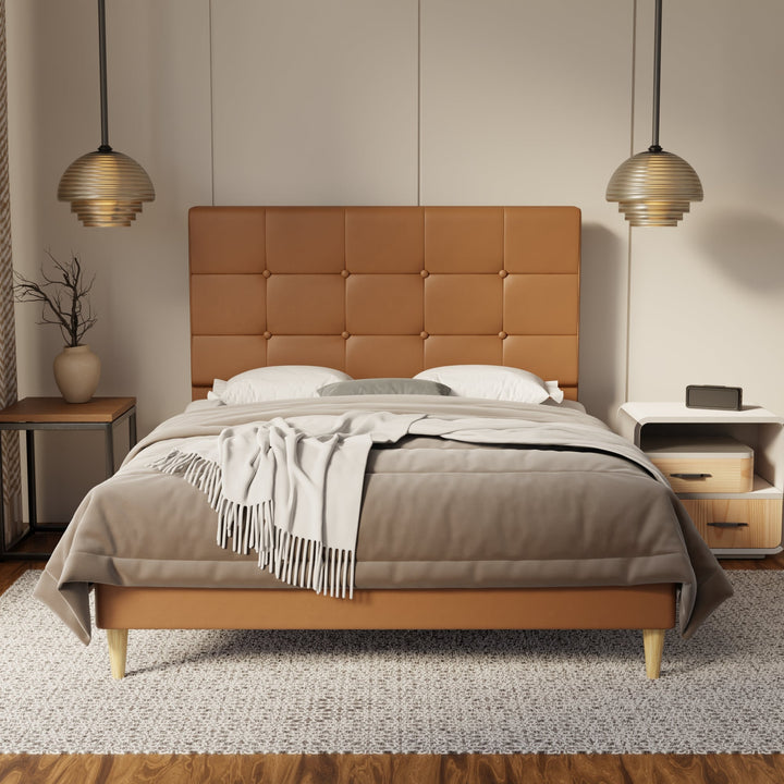 Theron Genuine Leather Bed Frame By Esteller