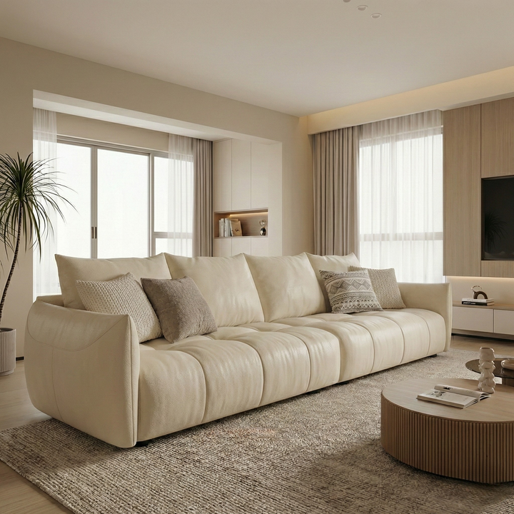 Astra Genuine Leather Sofa