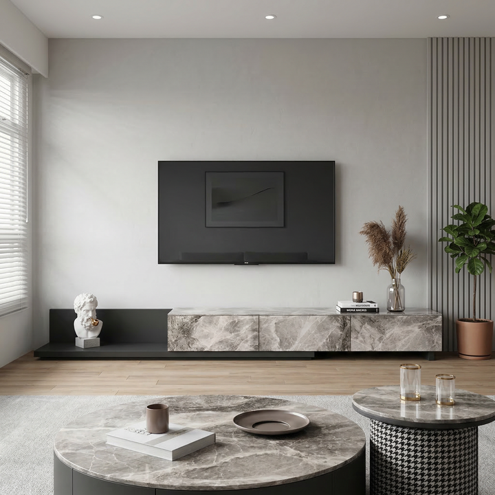 Calvella Sintered Stone TV Console (200cm)