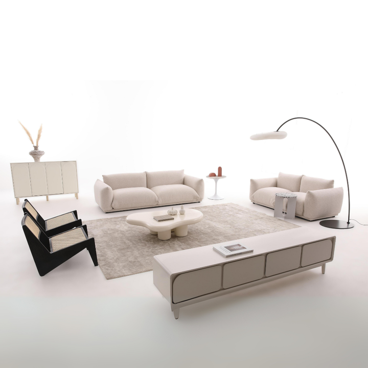Izzy Boucle Fabric Sofa