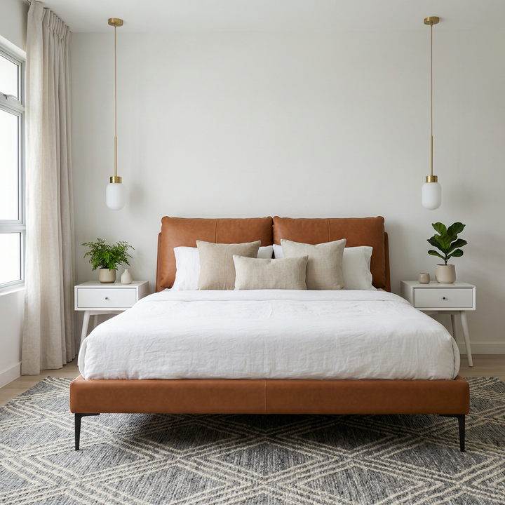 Zorella Leather Bed Frame
