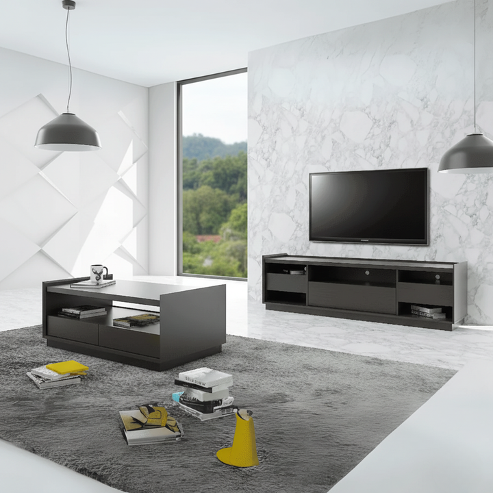 Garnette Living Room Set (Tv Console & Coffee Table)