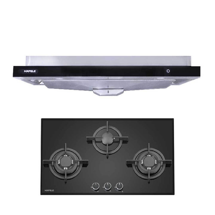 [BUNDLE] Hafele 90cm Semi Integrated Hood 536.88.133 + Hafele 86cm Gas Hob (PUB) 538.01.947