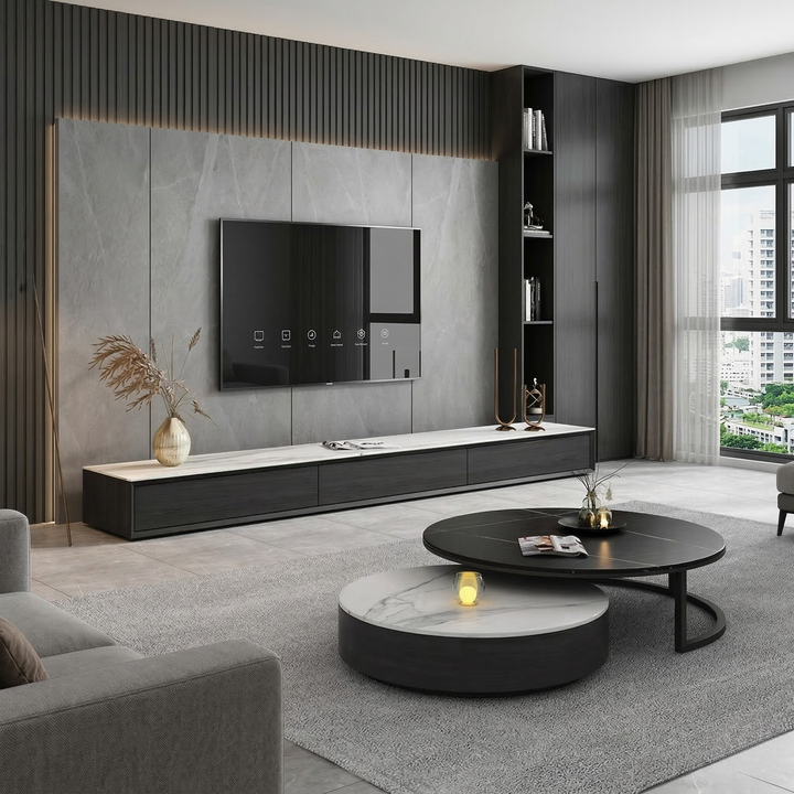 Renira Sintered Stone TV Console (200cm)