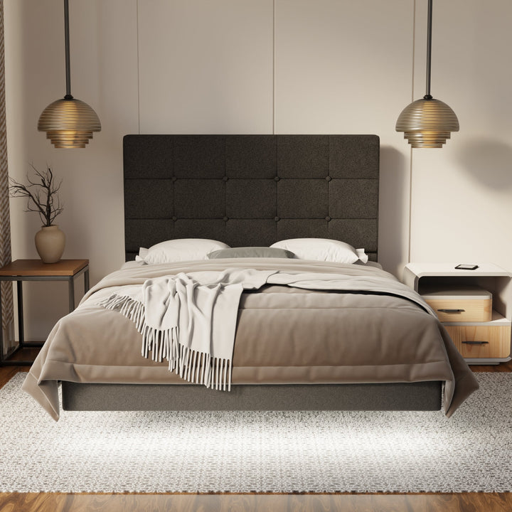 Theron Fabric Floating Bed Frame (Water Repellent, Pet Friendly & LED) By Esteller